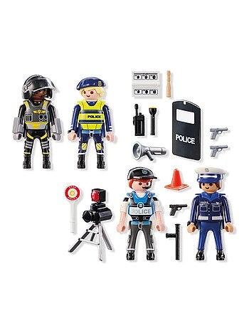 Action Heroes Set métiers de la police : 4 policiers différents
