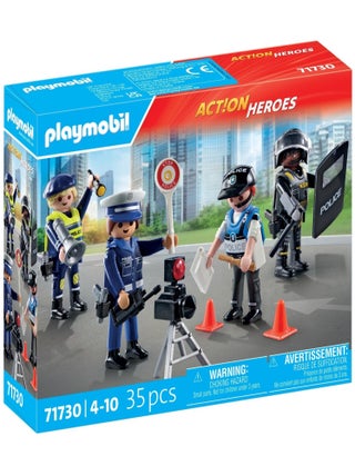 Action Heroes Set métiers de la police : 4 policiers différents
