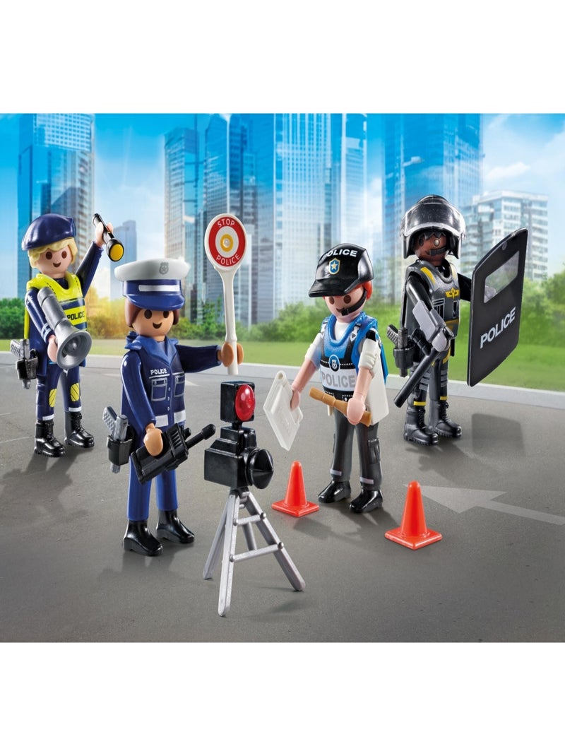 Action Heroes Set métiers de la police : 4 policiers différents N/A - Kiabi