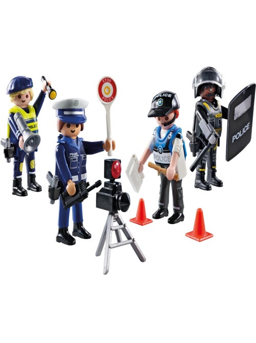Action Heroes Set métiers de la police : 4 policiers différents - Kiabi