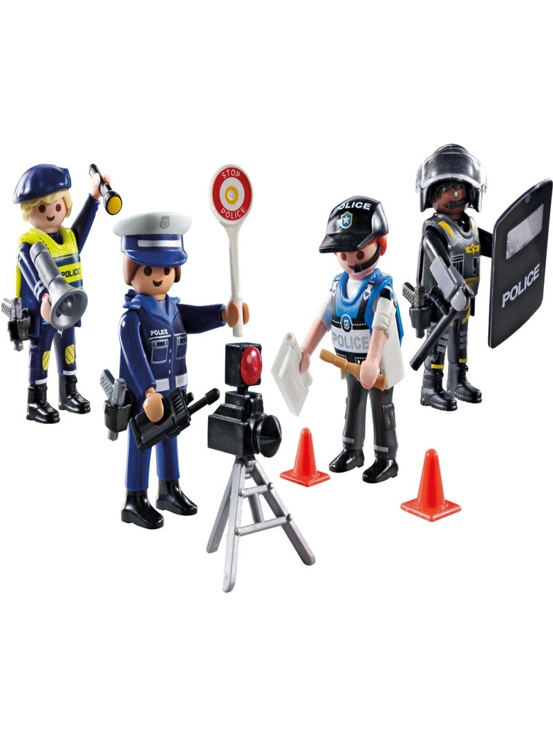 Action Heroes Set métiers de la police : 4 policiers différents N/A - Kiabi