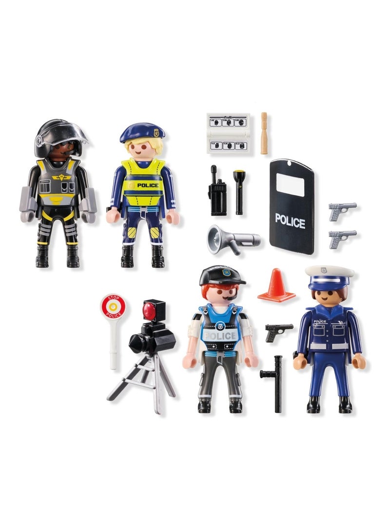Action Heroes Set métiers de la police : 4 policiers différents N/A - Kiabi