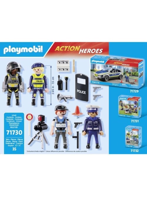 Action Heroes Set métiers de la police : 4 policiers différents - Kiabi