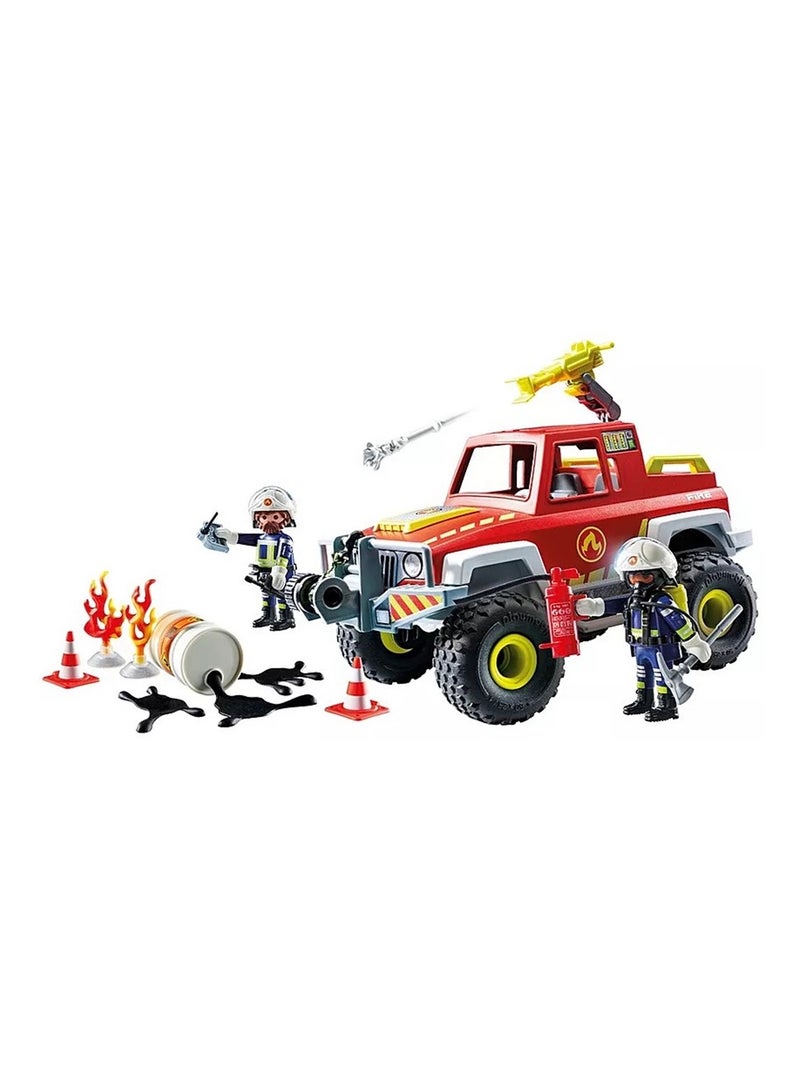 Action Heroes Véhicule de pompiers avec bidon d'essence enflammé N/A - Kiabi