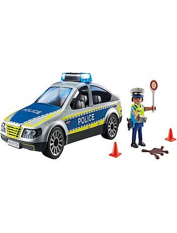 Action Heroes Voiture de police avec sirène et gyrophare