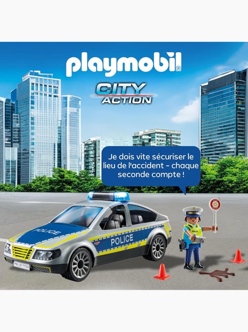 Action Heroes Voiture de police avec sirène et gyrophare - Kiabi