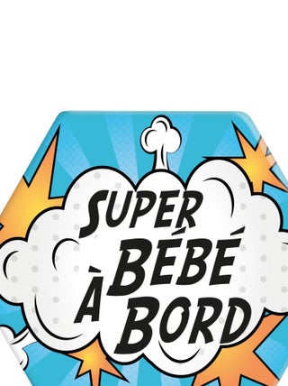 Adhésif / Autocollant bébé à bord - BD Nuage