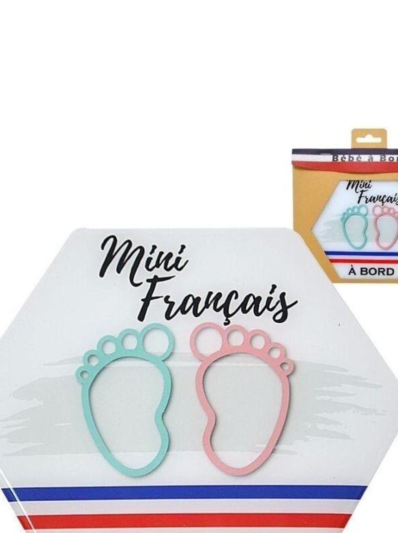 Adhésif / Autocollant bébé à bord - Français(e) à bord - Mixte Multicolore - Kiabi
