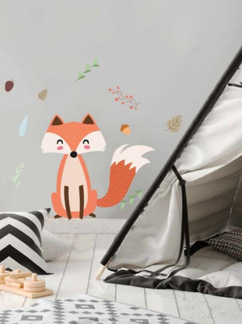 Adhésif décoratif mural renard - Kiabi