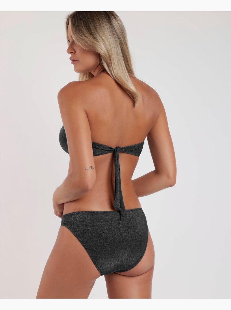 ADMAS Bikini bandeau Dazzler pour femme Noir - Kiabi