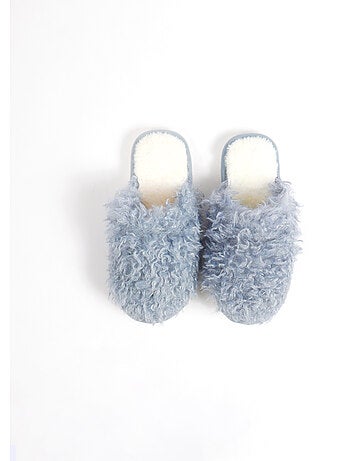 Admas Chaussons d'intérieur effet sherpa pour femme
