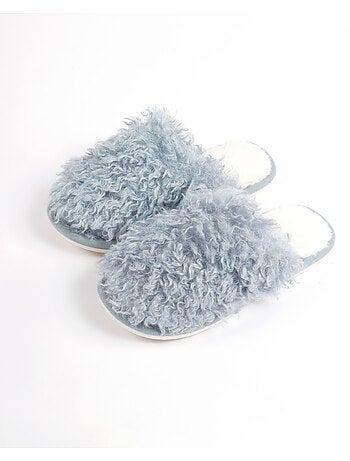 Admas Chaussons d'intérieur effet sherpa pour femme