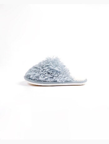 Admas Chaussons d'intérieur effet sherpa pour femme