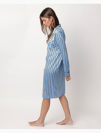 ADMAS CLASSIC Camisole ouverte en satin à manches longues pour femme Adm Secret