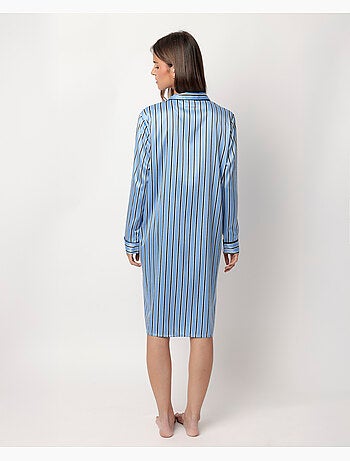 ADMAS CLASSIC Camisole ouverte en satin à manches longues pour femme Adm Secret