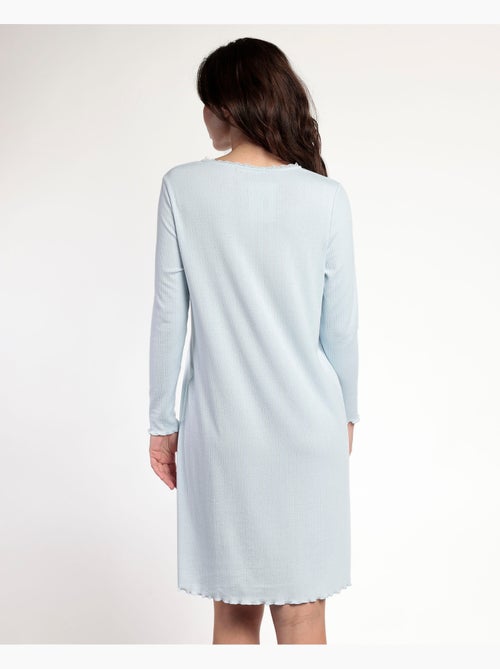 ADMAS CLASSIC Chemise de nuit romantique à manches longues et patte de boutonnage pour femme - Kiabi ADMAS CLASSIC Chemise de nuit romantique à manches longues et patte de boutonnage pour femme - Kiabi