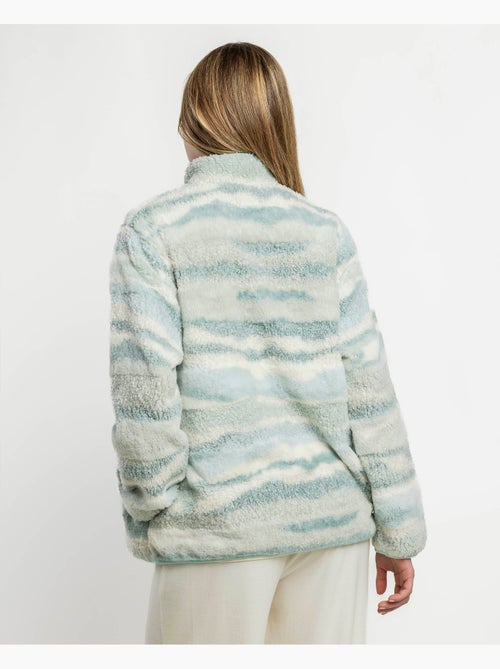 ADMAS HOME Peignoir chaud à manches longues pour femme, bleu montagne - Kiabi ADMAS HOME Peignoir chaud à manches longues pour femme, bleu montagne - Kiabi