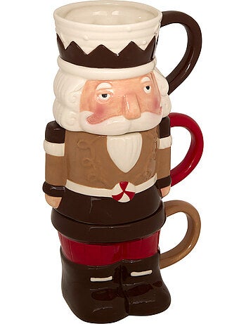 ADT SET 3 MUGS CASSE NOISETTE
