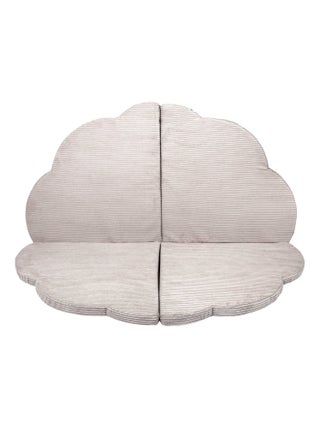 Aesthetic Ecru Tapis de Jeu en Forme de Nuage pour Enfants 160x160x5 cm