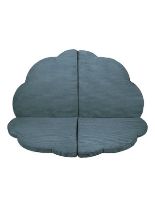 Aesthetic Turquoise Tapis de Jeu en Forme de Nuage pour Enfants 160x160x5 cm