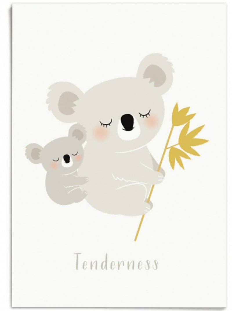 Affiche A3 Koala Tenderness Gris - Kiabi
