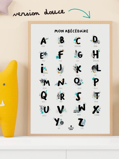 Affiche abécédaire doux - Kiabi