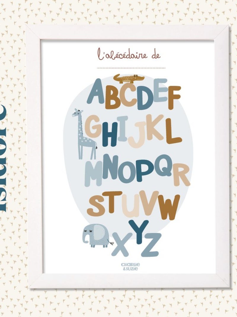 Affiche Abécédaire Isidore Multicolore - Kiabi