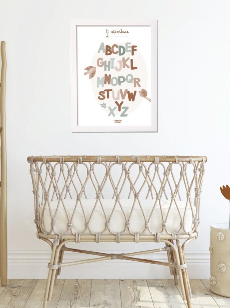 Affiche Abécédaire Paloma Multicolore - Kiabi