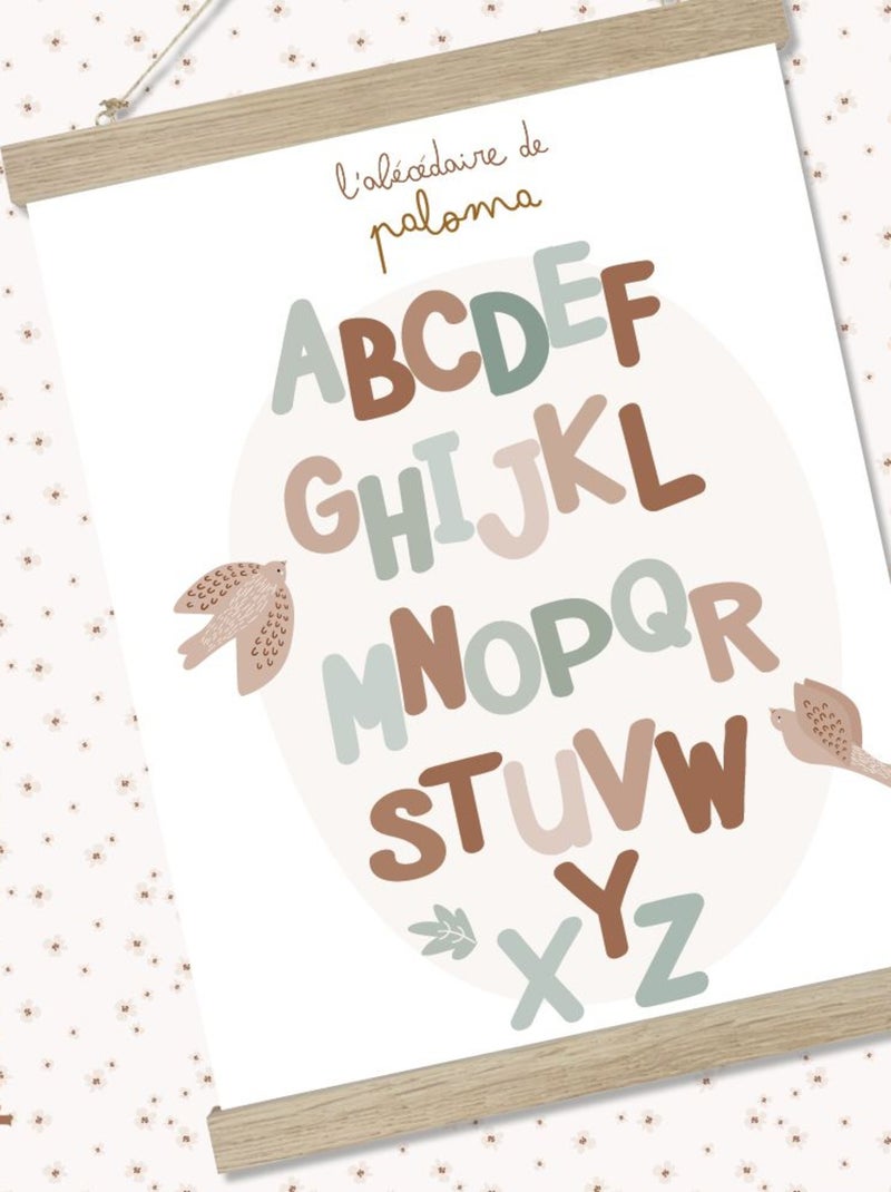 Affiche Abécédaire Paloma Multicolore - Kiabi