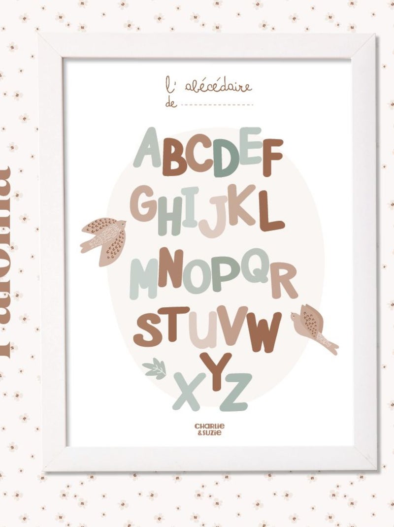 Affiche Abécédaire Paloma Multicolore - Kiabi