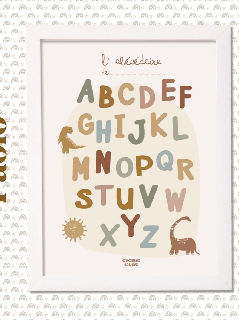 Affiche Abécédaire Paolo Multicolore - Kiabi