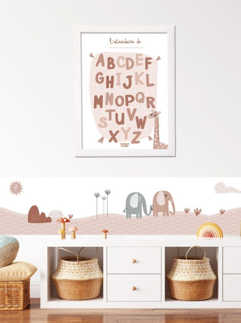 Affiche Abécédaire Sofia Personnalisable Multicolore - Kiabi