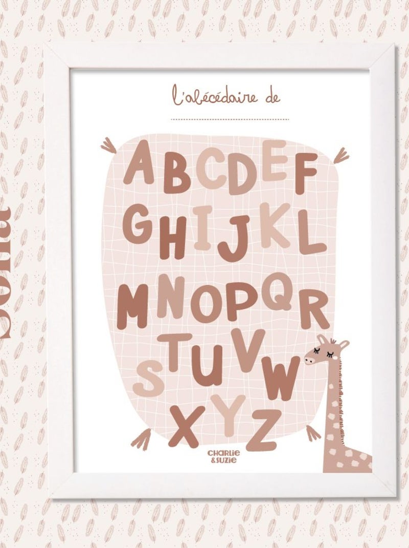 Affiche Abécédaire Sofia Personnalisable Multicolore - Kiabi