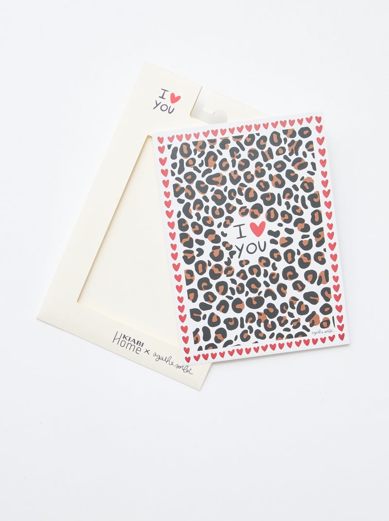 Affiche  'Agathe Sorlet x Kiabi' - Saint-Valentin Beige - Kiabi