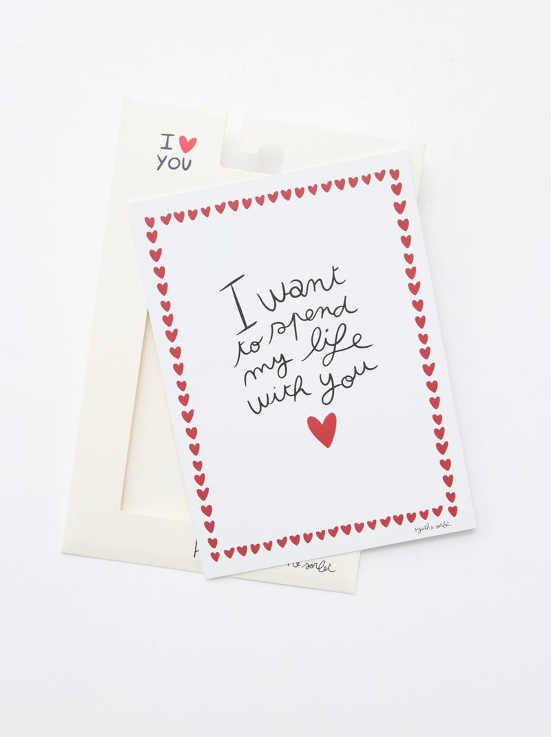 Affiche  'Agathe Sorlet x Kiabi' - Saint-Valentin Blanc - Kiabi