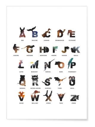 Affiche Alphabet des enfants