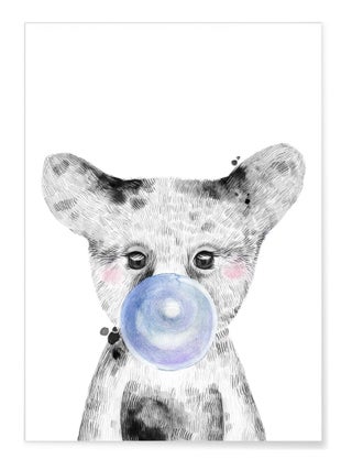 Affiche Bulle d'Ours Bleue