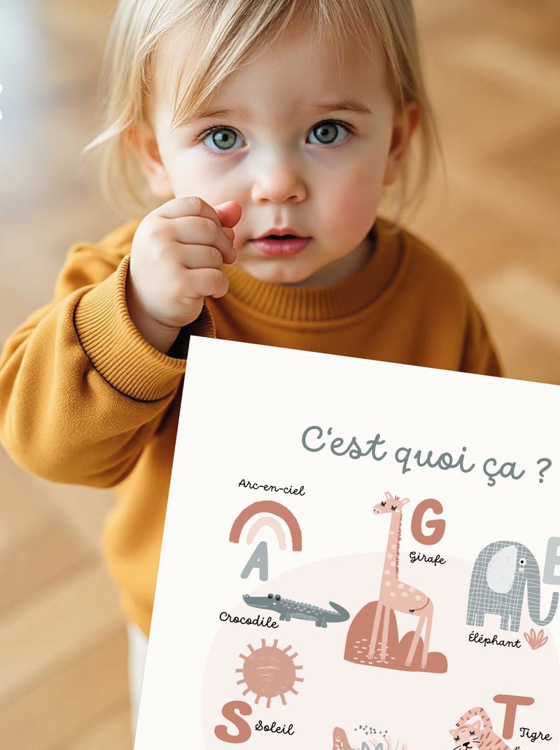 Affiche C'Est Quoi Ça Sofia Multicolore - Kiabi