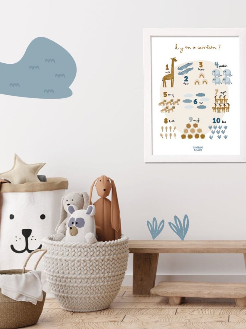 Affiche Compter Isidore Multicolore - Kiabi