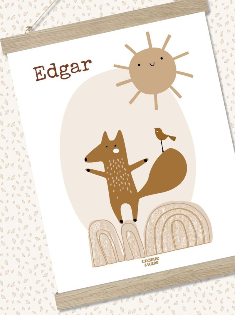 Affiche Décors Edgar Multicolore - Kiabi