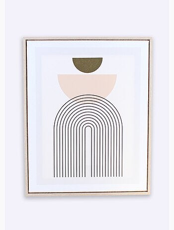 Affiche encadrée 40x50cm thème graphique - AFIBEL