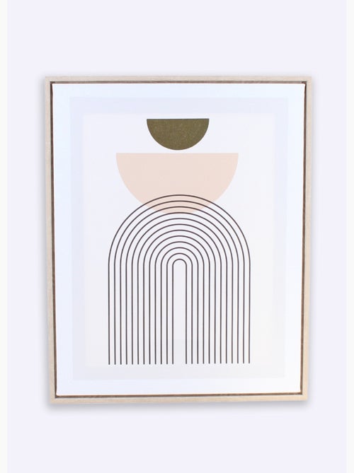 Affiche encadrée 40x50cm thème graphique - AFIBEL - Kiabi