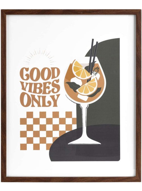 Affiche encadrée COCKTAIL - Kiabi