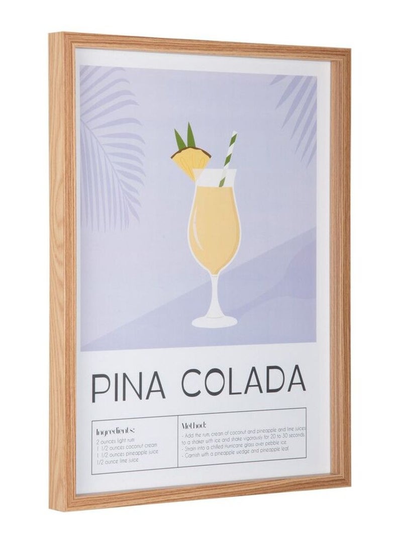 Affiche encadrée COCKTAIL Violet - Kiabi