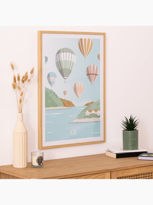 Affiche encadrée day "François" 30x40cm multicolore - Kiabi