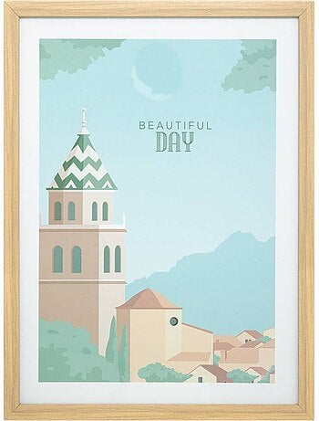 Affiche encadrée design années 50 FRANCOIS