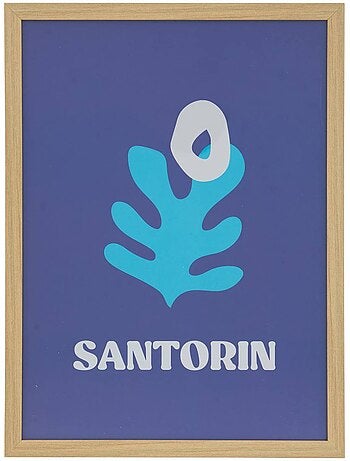Affiche encadrée design graphique ville libe