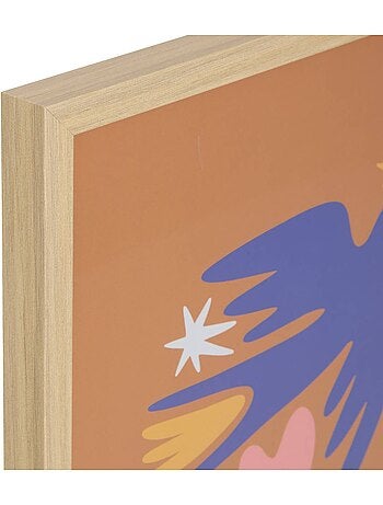 Affiche encadrée design graphique ville libe