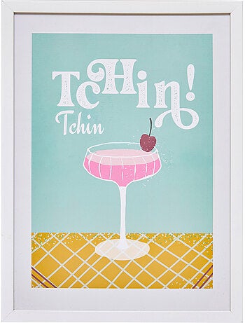 Affiche encadrée design pop cheri