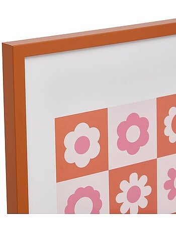 Affiche encadrée motif fleurs 50x70cm cha cha pop